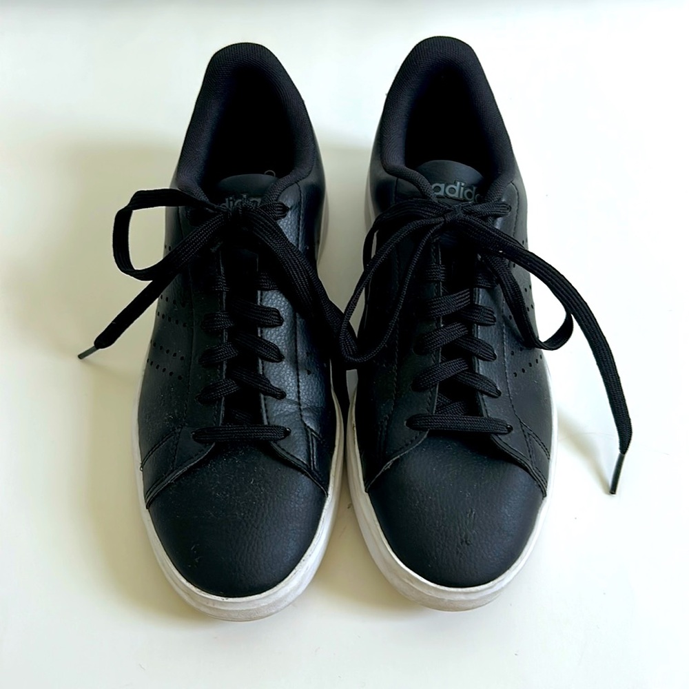 Men's Adidas Advantage 2.0 Shoes, Black/Grey, size 7.5